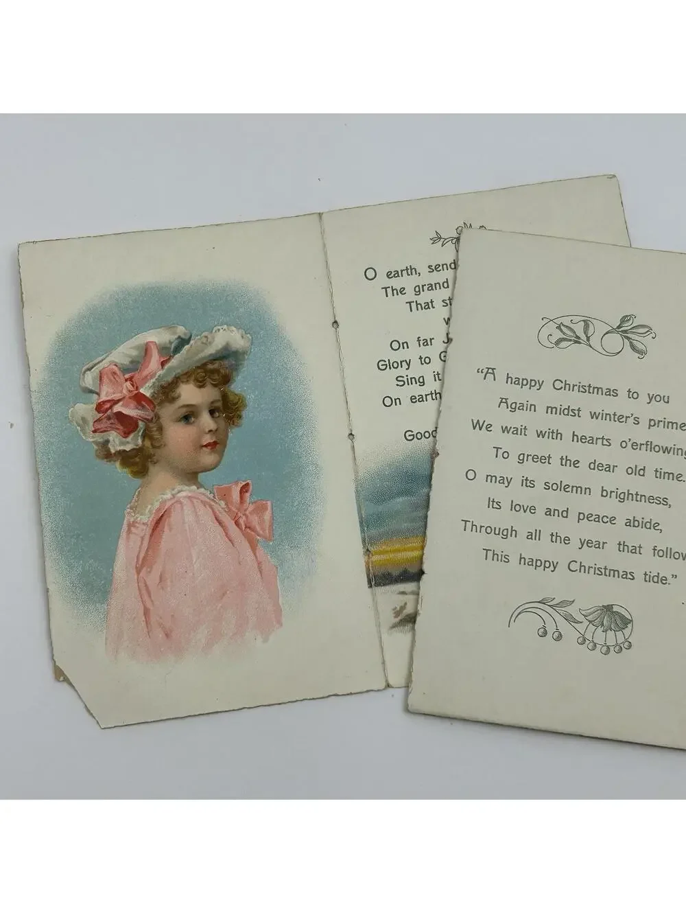 Antique Christmas Bells in the Steeples Eben Rexford David C Cook Booklet 1900s
